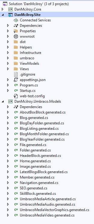 ModelsBuilder Solution